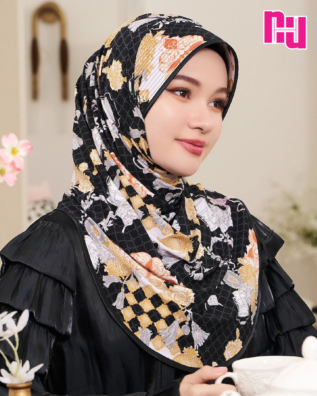 NUH RAYA ผ้าคลุมสวมสำเร็จ – ทรงฟองน้ำตรง