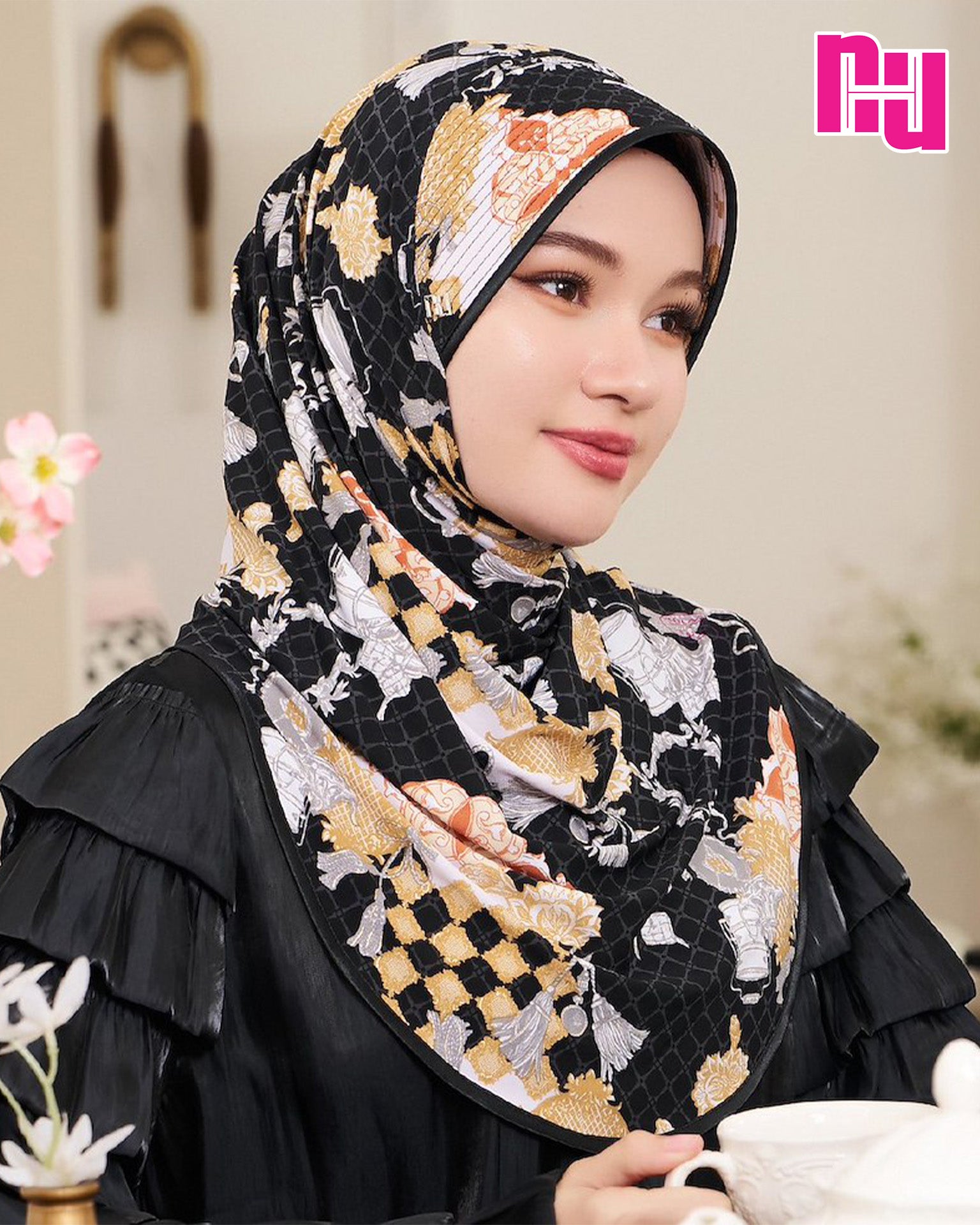 NUH RAYA ผ้าคลุมสวมสำเร็จ – ทรงฟองน้ำตรง