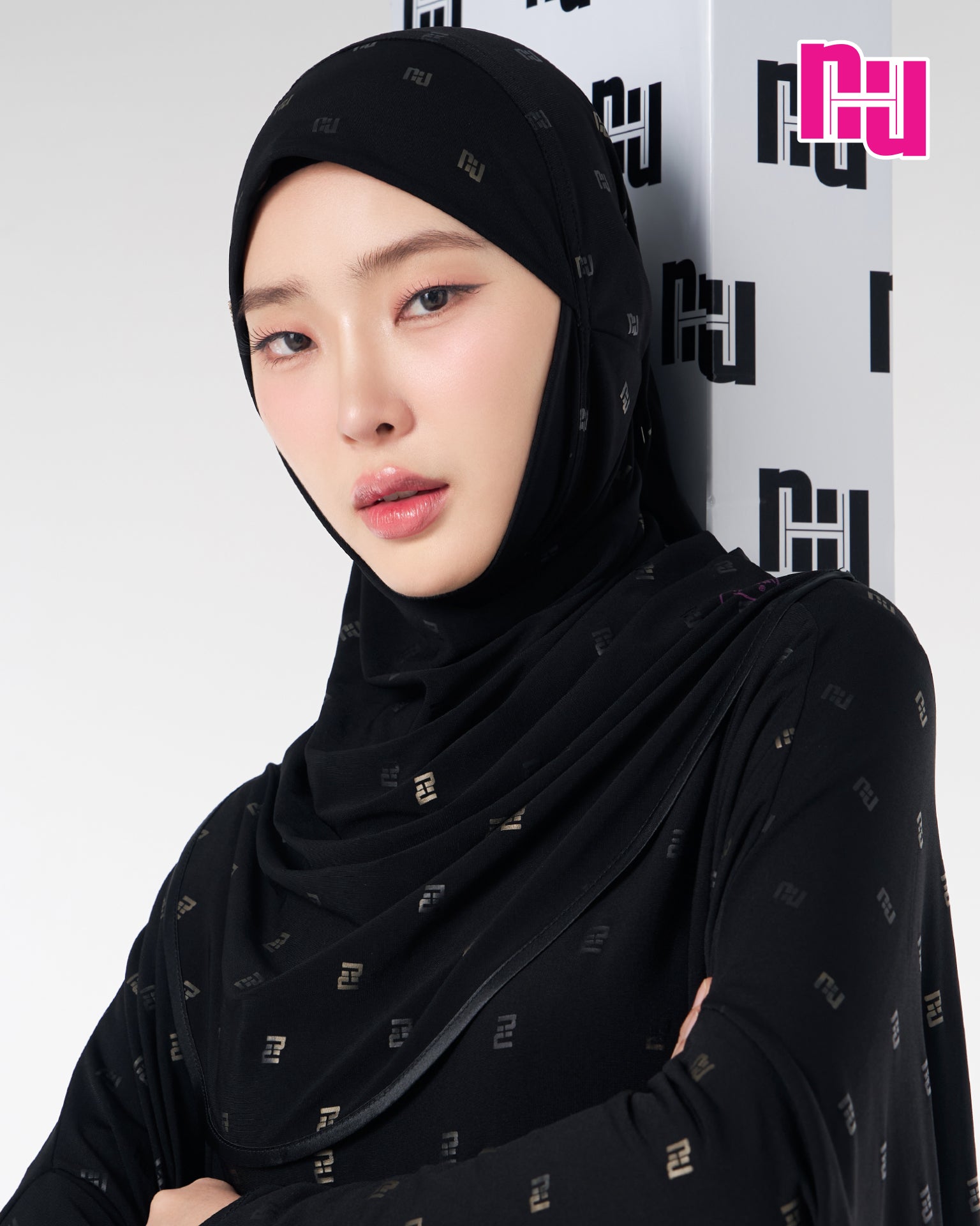 NUH BLACK Ready-to-wear hijab – Talakong style