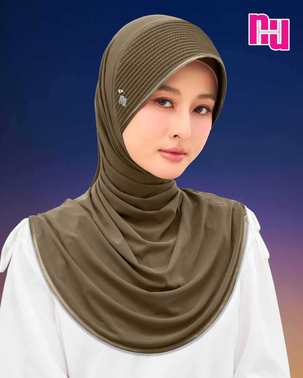 NUH CLASSIC CRYSTAL HEART - ผ้าคลุมสวมสำเร็จ