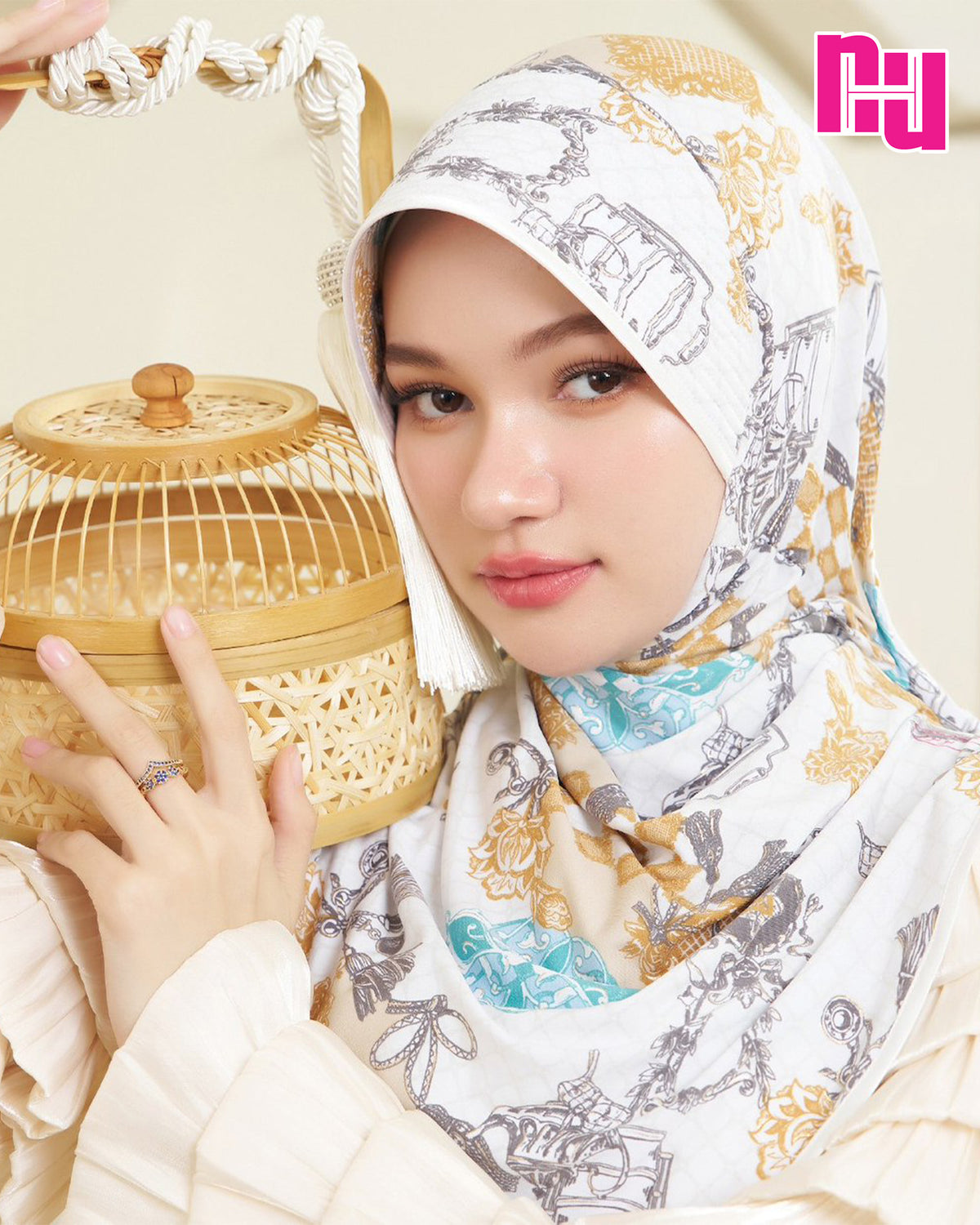 ผ้าคลุมสวมสำเร็จ NUH RAYA – ทรงฟองน้ำตรง